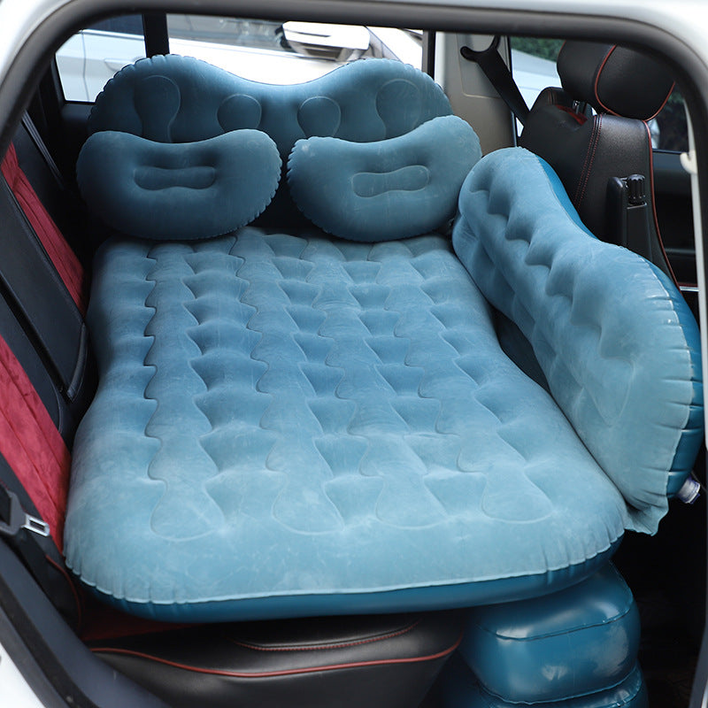 Car Travel Air Mattress – Inflatable Camping Bed with Pillow