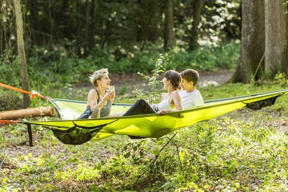 Multi-Person Triangle Hammock – 3-Point Portable Aerial Mat for Outdoor Relaxation