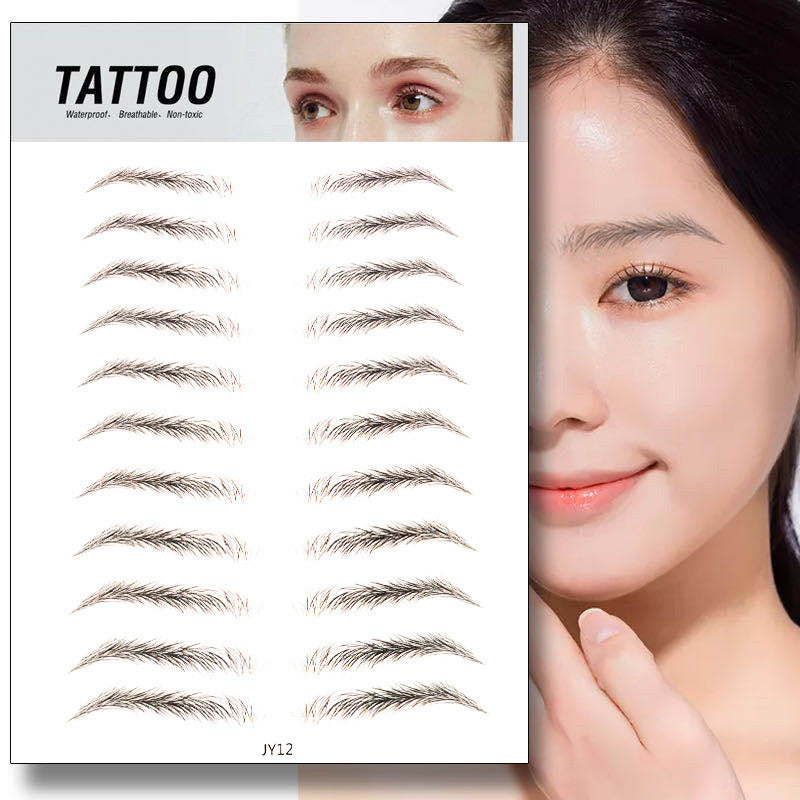 Waterproof 6D Natural Eyebrow Tattoo Stickers – Semi-Permanent, Long-Lasting & Easy to Apply