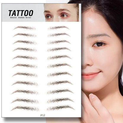 Waterproof 6D Natural Eyebrow Tattoo Stickers – Semi-Permanent, Long-Lasting & Easy to Apply