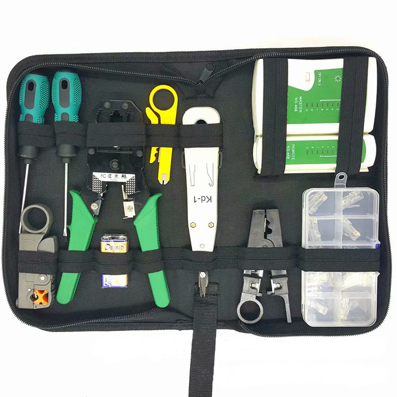 Professional Network Toolkit Combination Set – Complete LAN Cable Repair Kit