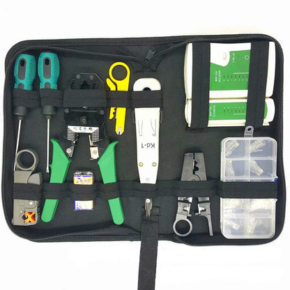 Professional Network Toolkit Combination Set – Complete LAN Cable Repair Kit