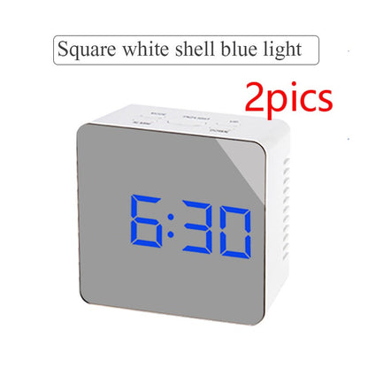 ✨ Modern LED Mirror Digital Clock with Temperature Display & Alarm — Smart Night Mode