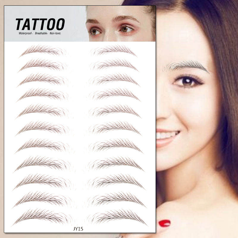 Waterproof 6D Natural Eyebrow Tattoo Stickers – Semi-Permanent, Long-Lasting & Easy to Apply