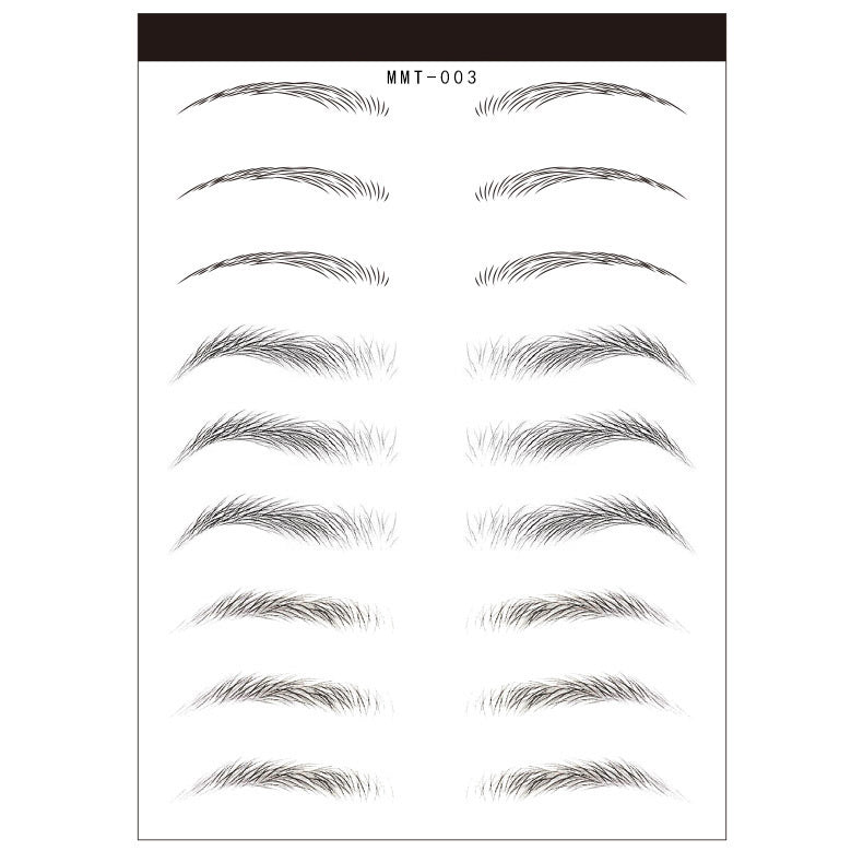 Waterproof 6D Natural Eyebrow Tattoo Stickers – Semi-Permanent, Long-Lasting & Easy to Apply