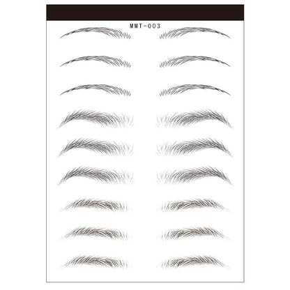 Waterproof 6D Natural Eyebrow Tattoo Stickers – Semi-Permanent, Long-Lasting & Easy to Apply