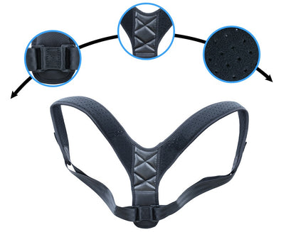 Medical Clavicle & Lower Back Posture Corrector – Adjustable Spine Support Strap