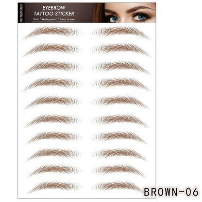 Waterproof 6D Natural Eyebrow Tattoo Stickers – Semi-Permanent, Long-Lasting & Easy to Apply