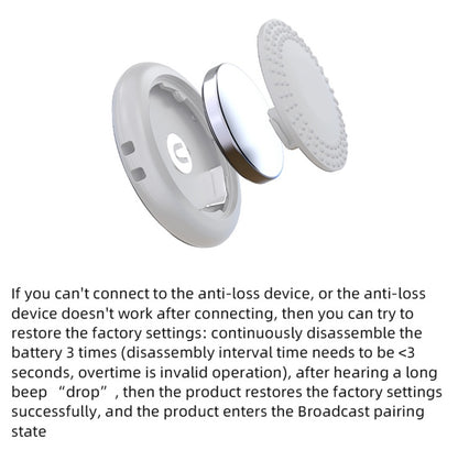 Smart Energy Tracker – 365-Day Battery, Bluetooth Anti-Lost Device with Alarm, Remote Camera Control & App Compatibility for iPhone, iPad & Android