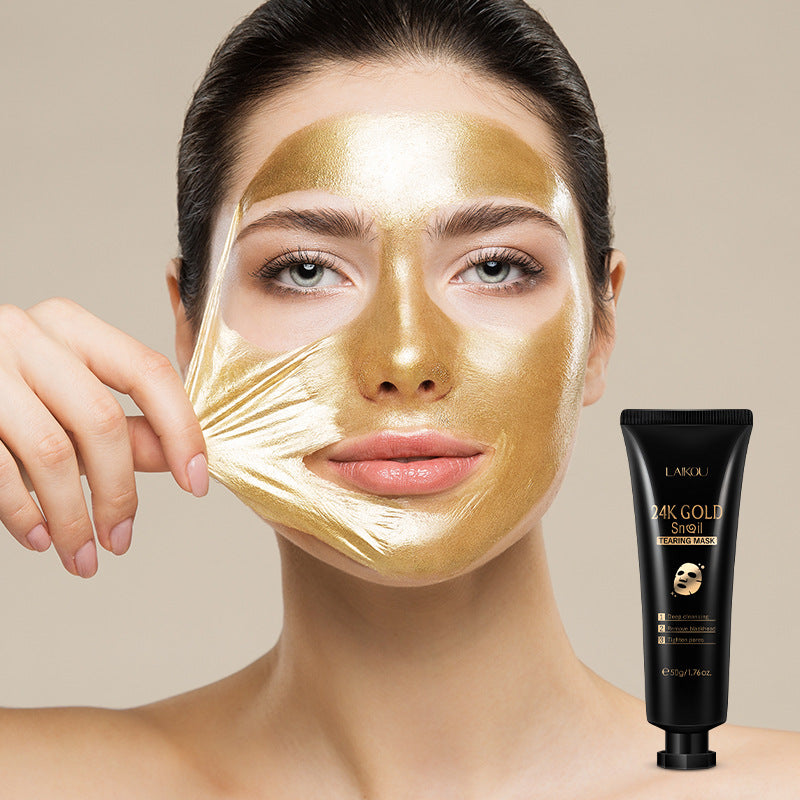 Gold Foil Snail Hydrating Peel-Off Mask – Deep Moisturizing & Skin Revitalizing Formula