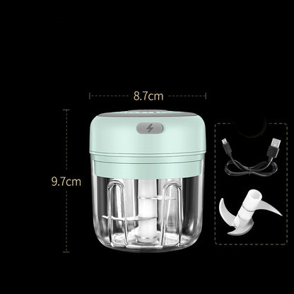 Wireless Mini Electric Food Chopper – Baby Food Processor & Garlic Crusher