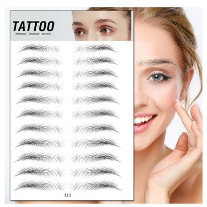 Waterproof 6D Natural Eyebrow Tattoo Stickers – Semi-Permanent, Long-Lasting & Easy to Apply