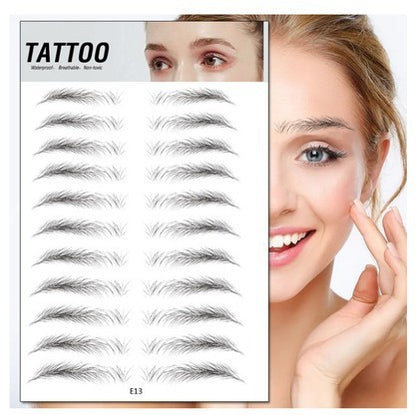 Waterproof 6D Natural Eyebrow Tattoo Stickers – Semi-Permanent, Long-Lasting & Easy to Apply