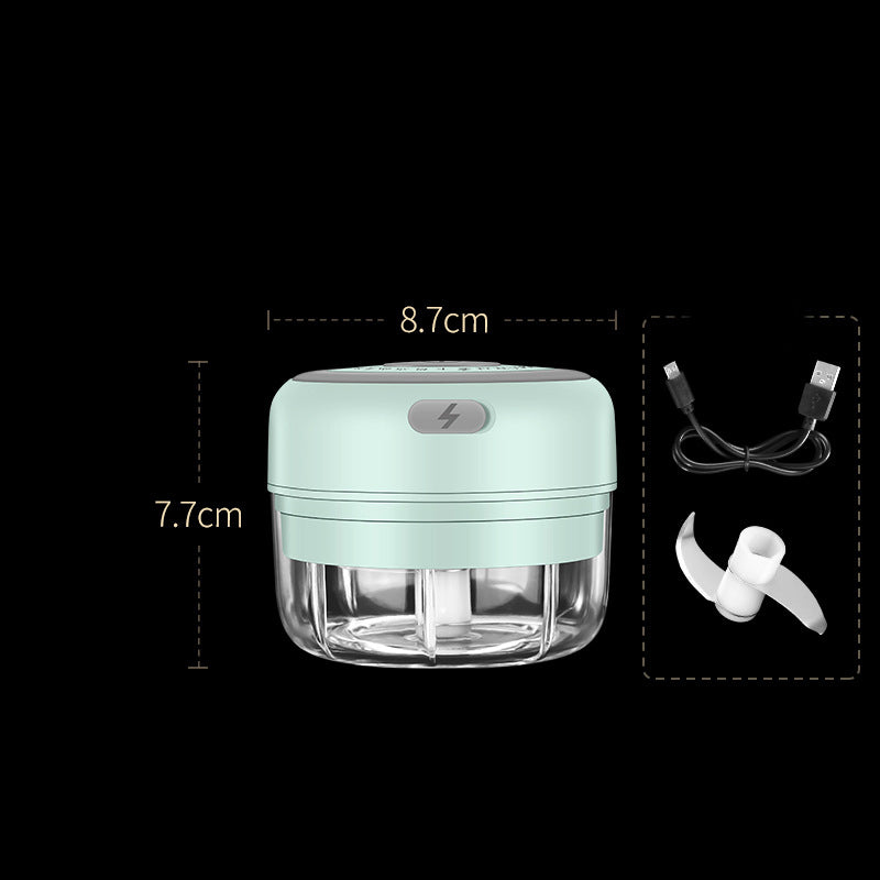 Wireless Mini Electric Food Chopper – Baby Food Processor & Garlic Crusher