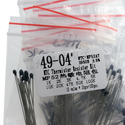 MF52 Thermal Resistor Pack NTC 1K-100K 3950B 10 Kinds Each In Total