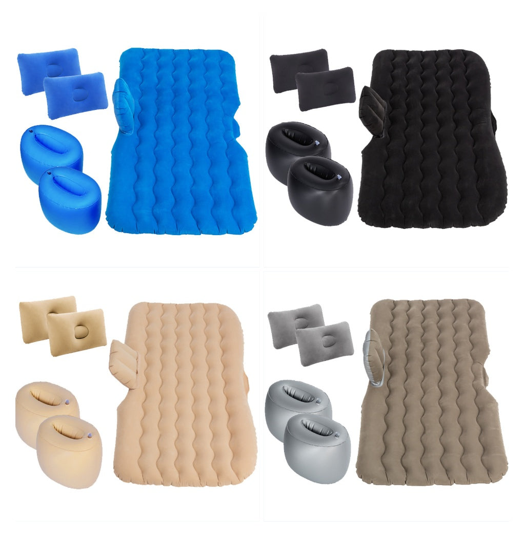 Car Travel Air Mattress – Inflatable Camping Bed with Pillow