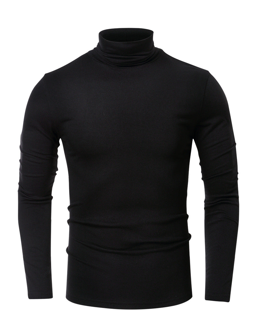 Men’s Turtleneck Long Sleeve T-Shirt – European & American Style Casual Top