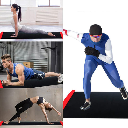 Portable Slide Board Training Mat – Speed Skating & Leg Exercise Fitness Equipment for Home Gym