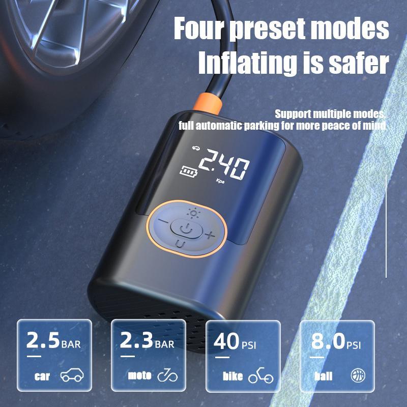“Universal Wireless Tire Inflator – Car, Bike & Ball Pumping Solution”