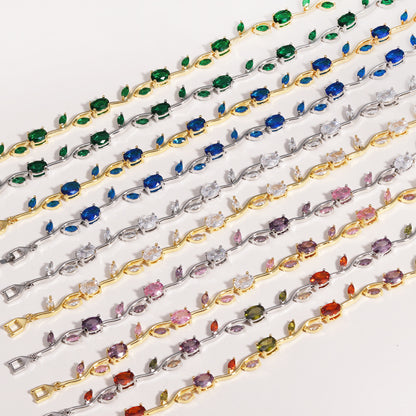 Adjustable Natural Stone Luxury Bracelet – Premium Minimalist Gemstone Jewelry