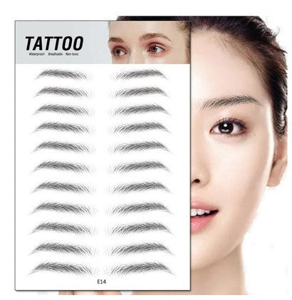 Waterproof 6D Natural Eyebrow Tattoo Stickers – Semi-Permanent, Long-Lasting & Easy to Apply