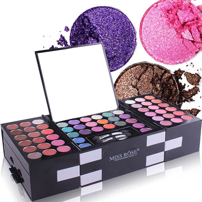 MISS ROSE 144-Color Professional Makeup Kit – Eyeshadow, Blush & Eyebrow Palette Set