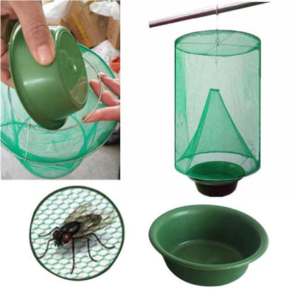 Green Outdoor Fly Trap Cage – Community Street Fly Catcher & Insect Killer