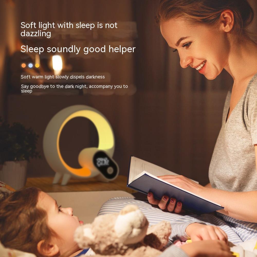 Q Light Smart Sunrise Alarm Clock – Bluetooth Speaker & Colorful Ambient Wake-Up Lamp