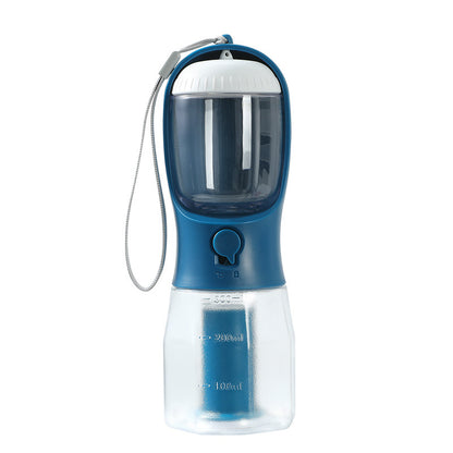 3-in-1 Portable Dog Water Cup – Food Container & Garbage Bag Dispenser