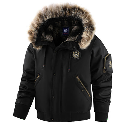 Men’s Winter Cotton-Padded Jacket – Warm Casual Outerwear for Cold Weather