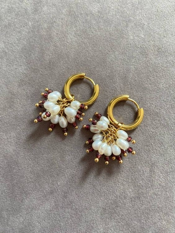 Elegant Wheat Grain Pearl Tassel Earrings – Fashion Luxury Long Drop Jewelry for Women