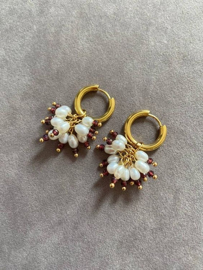 Elegant Wheat Grain Pearl Tassel Earrings – Fashion Luxury Long Drop Jewelry for Women