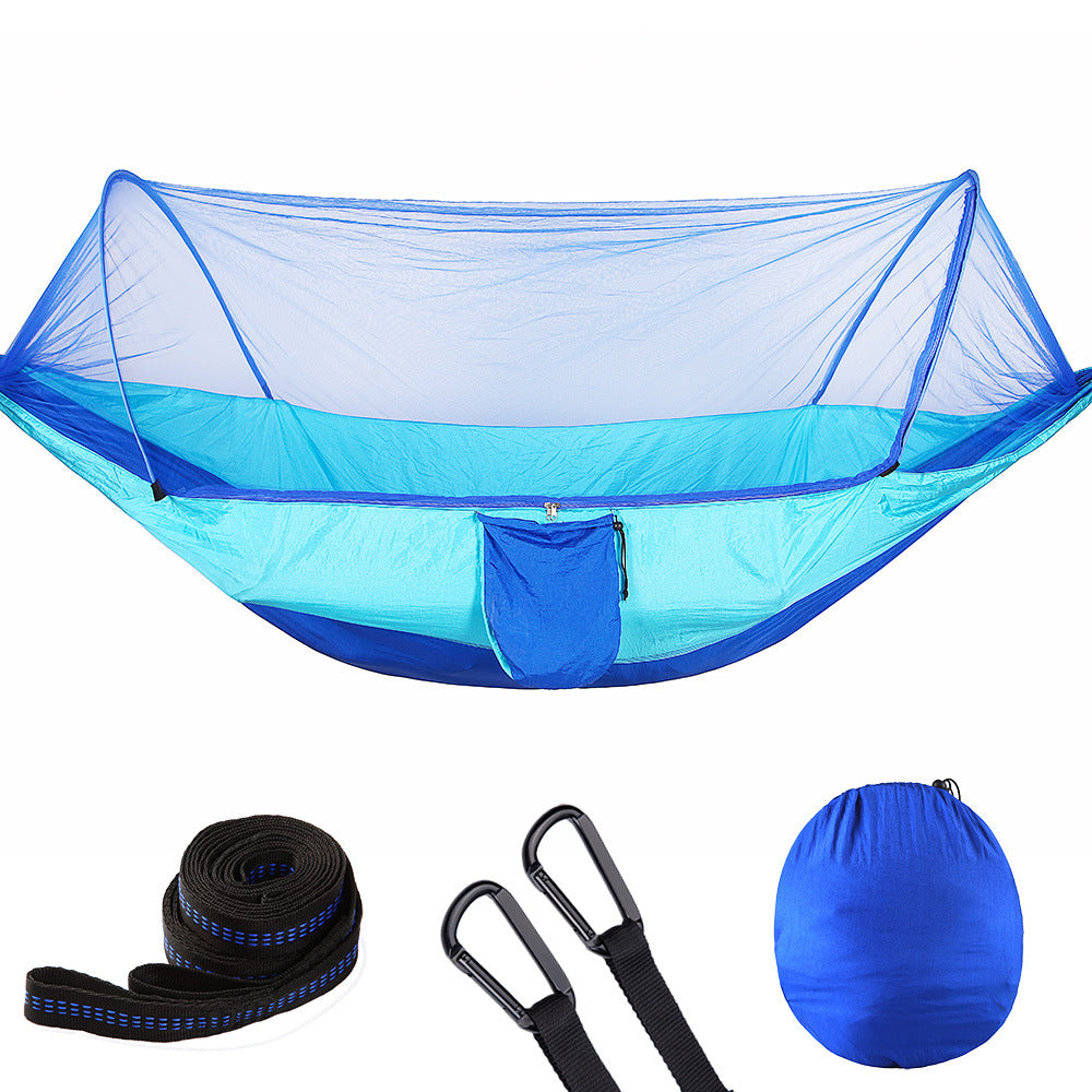 ️ Fully Automatic Quick Opening Hammock with Mosquito Net