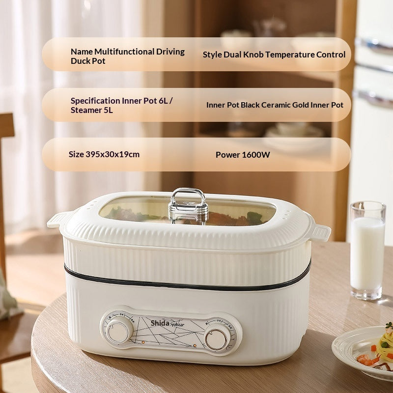 Double-Boiler Household Multi-Function Electric Hot Pot – Cook Smarter, Eat Better