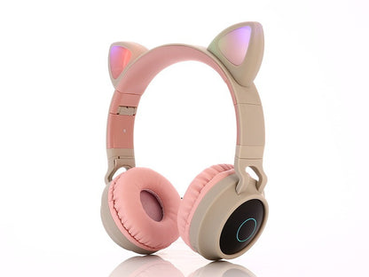 CuteWave Bluetooth 5.0 Wireless Headset – Adorable Design with HD Stereo Sound