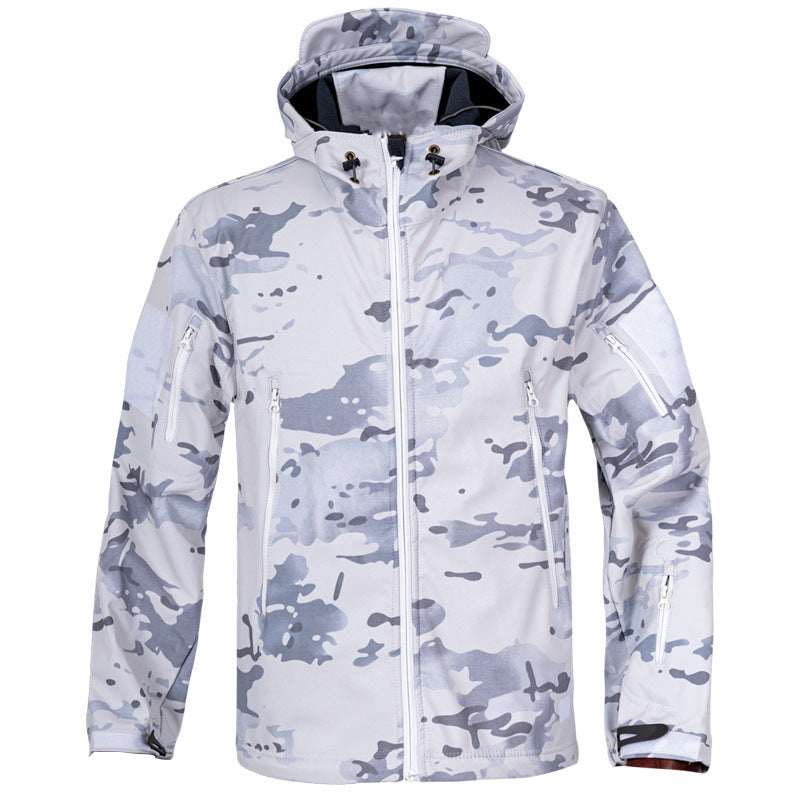 Men’s Camouflage Outdoor Windbreaker – Autumn & Winter Waterproof Tactical Jacket