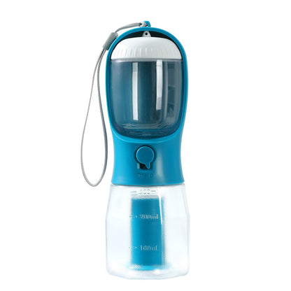 3-in-1 Portable Dog Water Cup – Food Container & Garbage Bag Dispenser