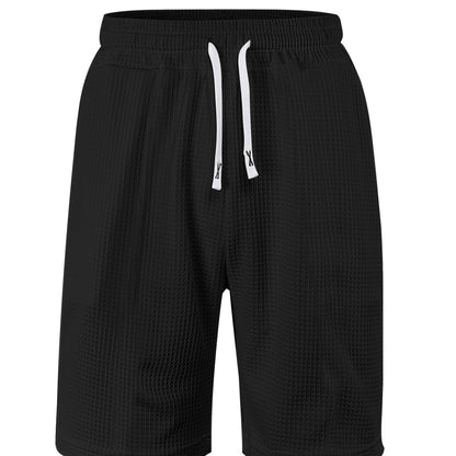 Men’s Quick-Dry Solid Color Casual Shorts – Lightweight Summer Activewear