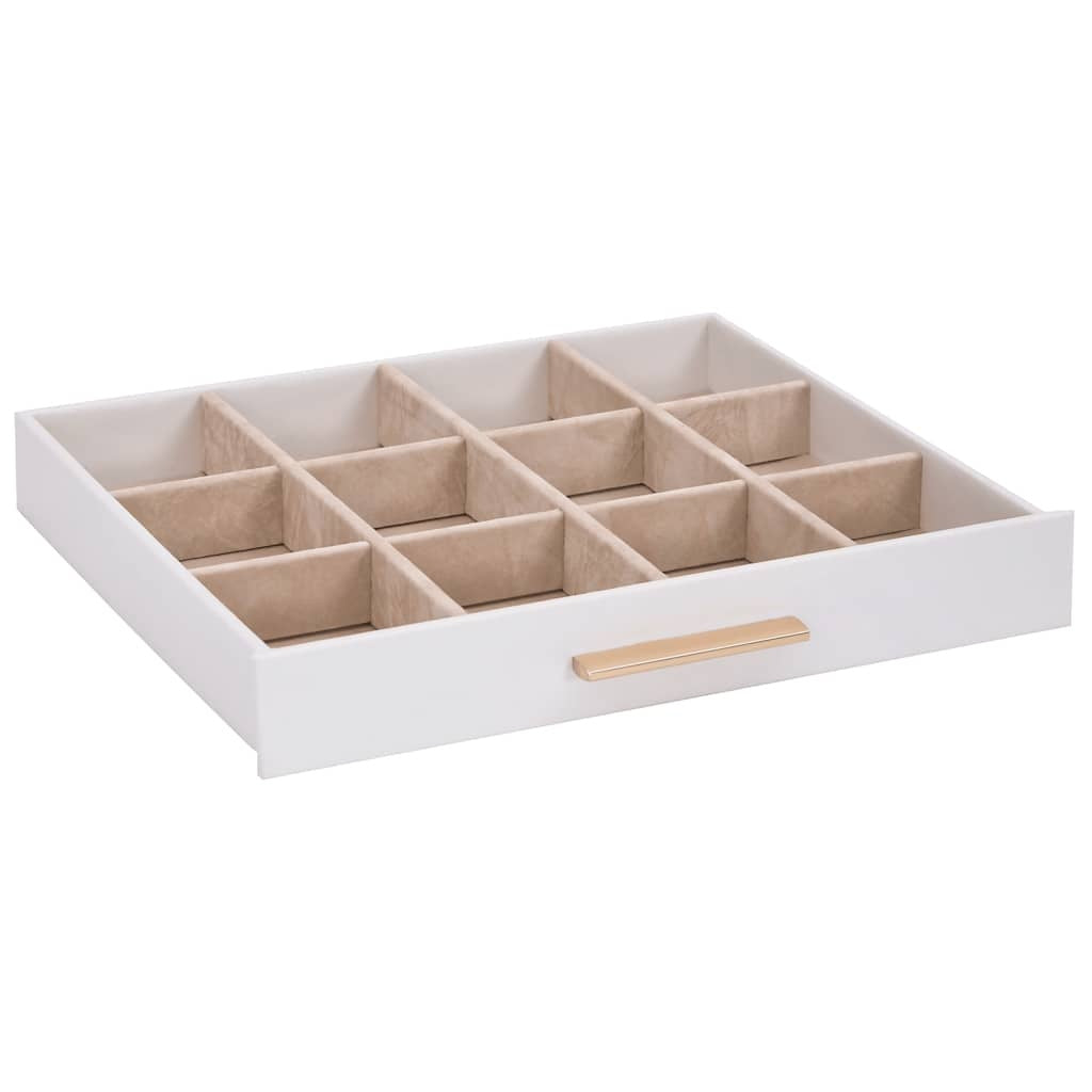 Elegant 3-Layer White Jewelry Box – Premium Storage Organizer 23x20.5x14 cm