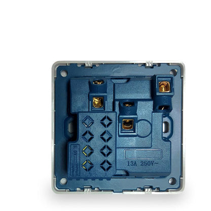 British Standard 3-Pin USB Wall Socket Panel – Dual USB Fast Charging Power Outlet