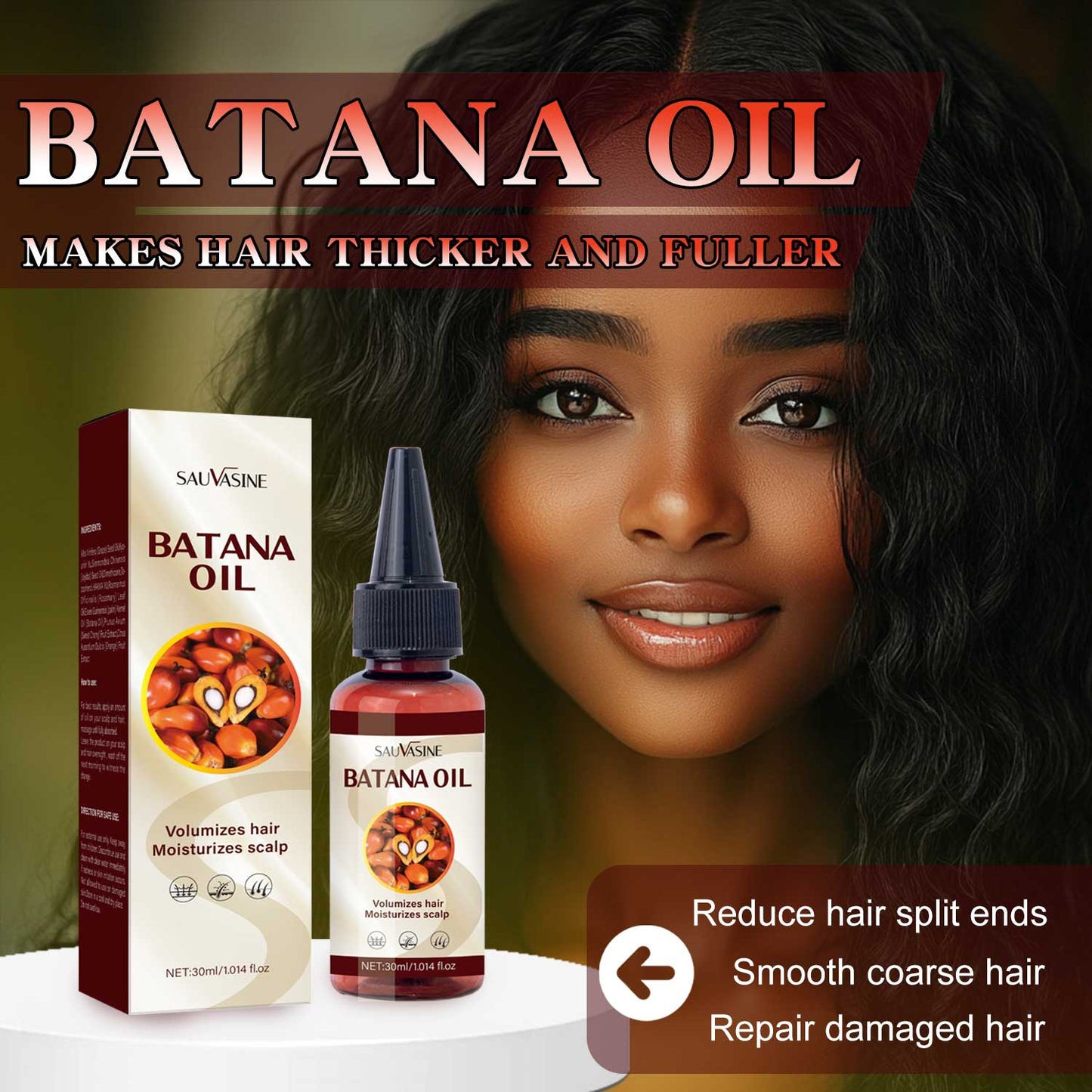 Batana Hair Care Oil – Deep Repair & Growth Nourishing Treatment