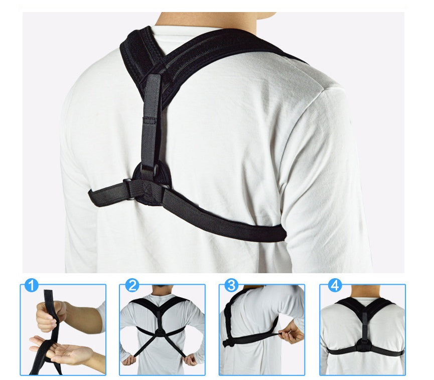 Medical Clavicle & Lower Back Posture Corrector – Adjustable Spine Support Strap