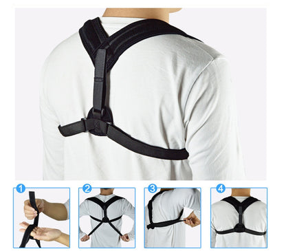 Medical Clavicle & Lower Back Posture Corrector – Adjustable Spine Support Strap