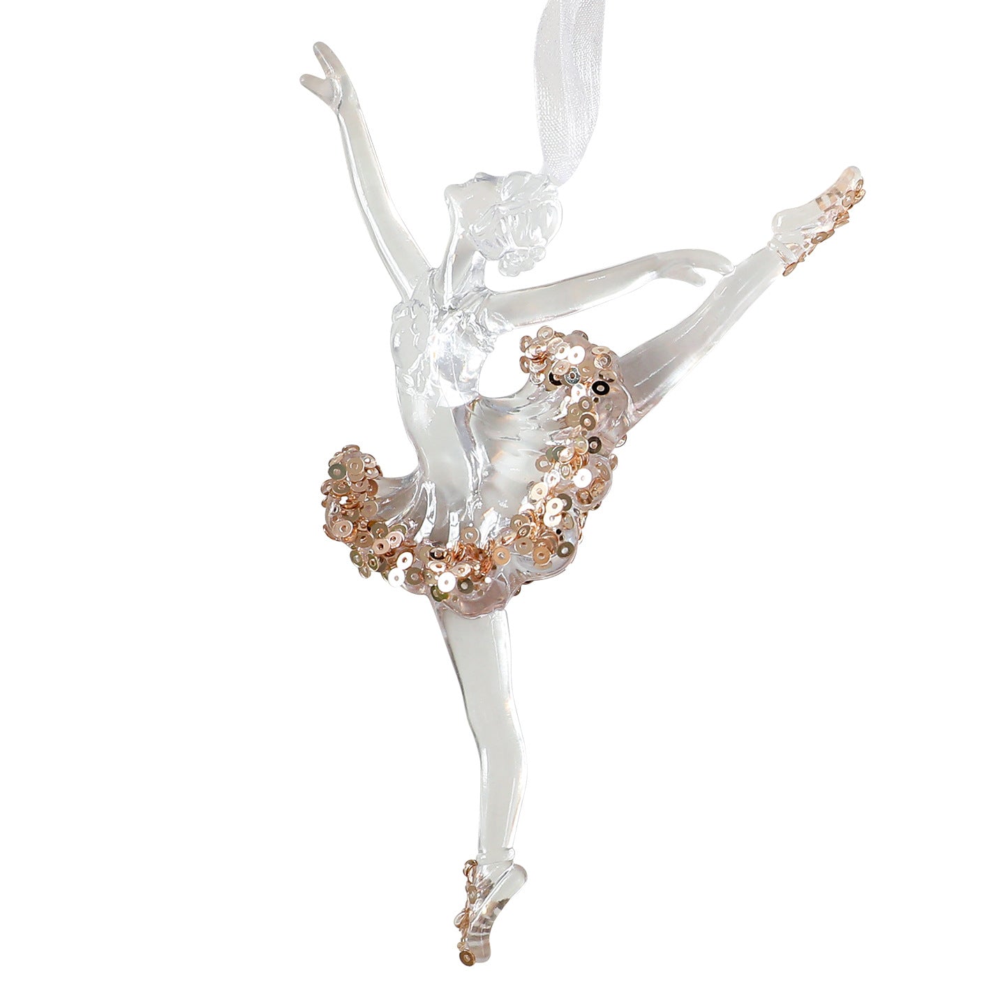 Sequined Acrylic Christmas Pendant – Sparkling Holiday Hanging Decoration