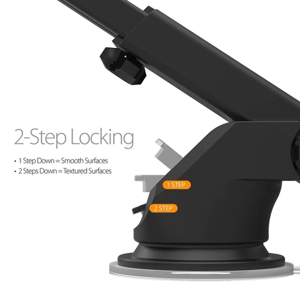 Universal Windshield & Dashboard Car Phone Holder – Adjustable Suction Cup Mount | 360° Cellphone Stand for All Smartphones