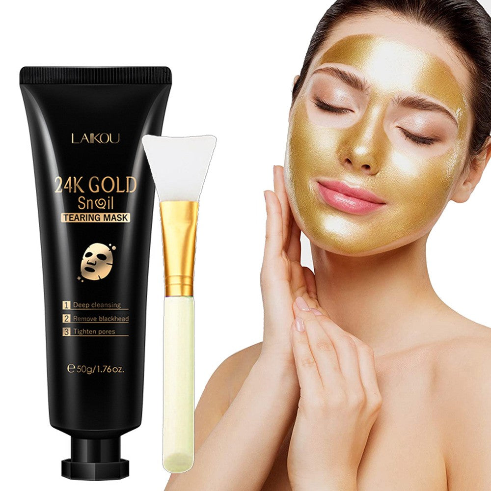 Gold Foil Snail Hydrating Peel-Off Mask – Deep Moisturizing & Skin Revitalizing Formula