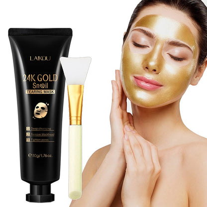 Gold Foil Snail Hydrating Peel-Off Mask – Deep Moisturizing & Skin Revitalizing Formula