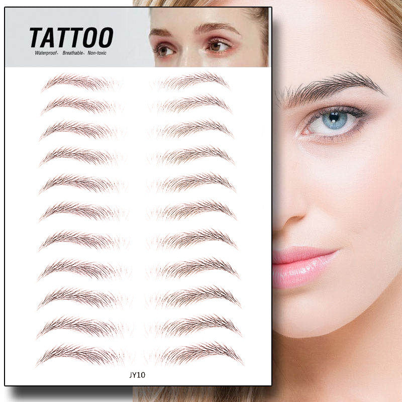 Waterproof 6D Natural Eyebrow Tattoo Stickers – Semi-Permanent, Long-Lasting & Easy to Apply