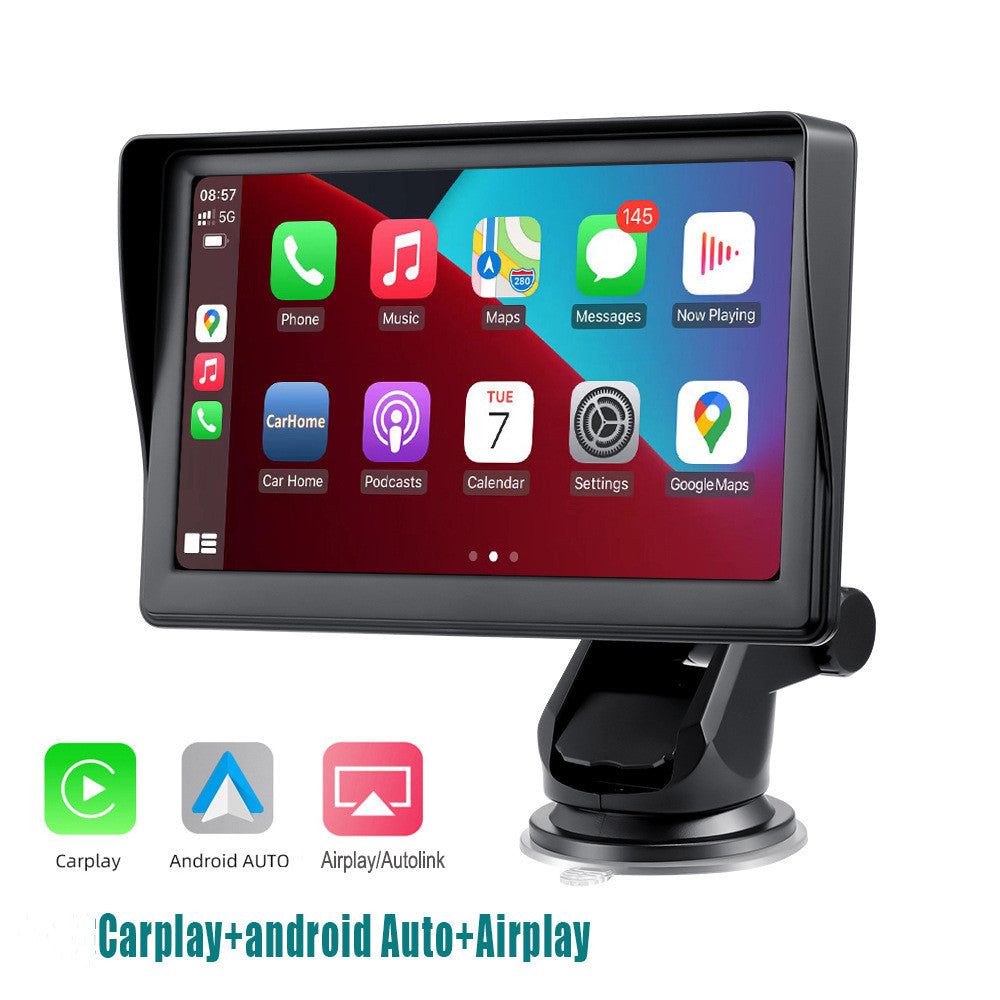Universal 7" Car Smart Screen – Wireless Navigation, CarPlay & Android Auto