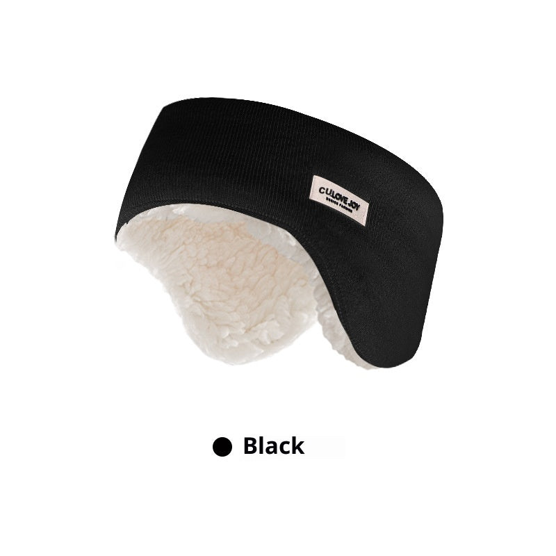 Women’s Winter Lamb Fur Ear Muffs – Cozy Warm Plush Ear Protection